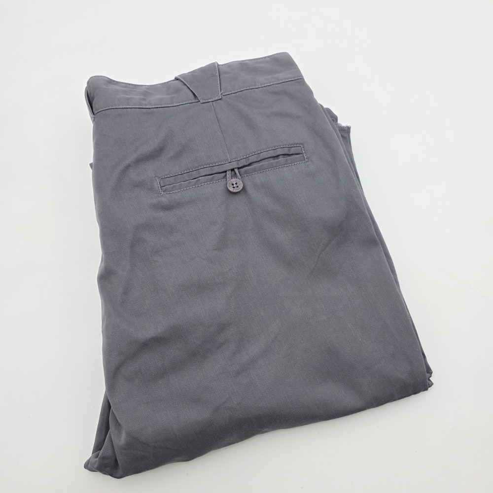 Vintage 90s Nike Men's 34 Pleated Pants‎ Gray Cotton Unhemmed Macau Read